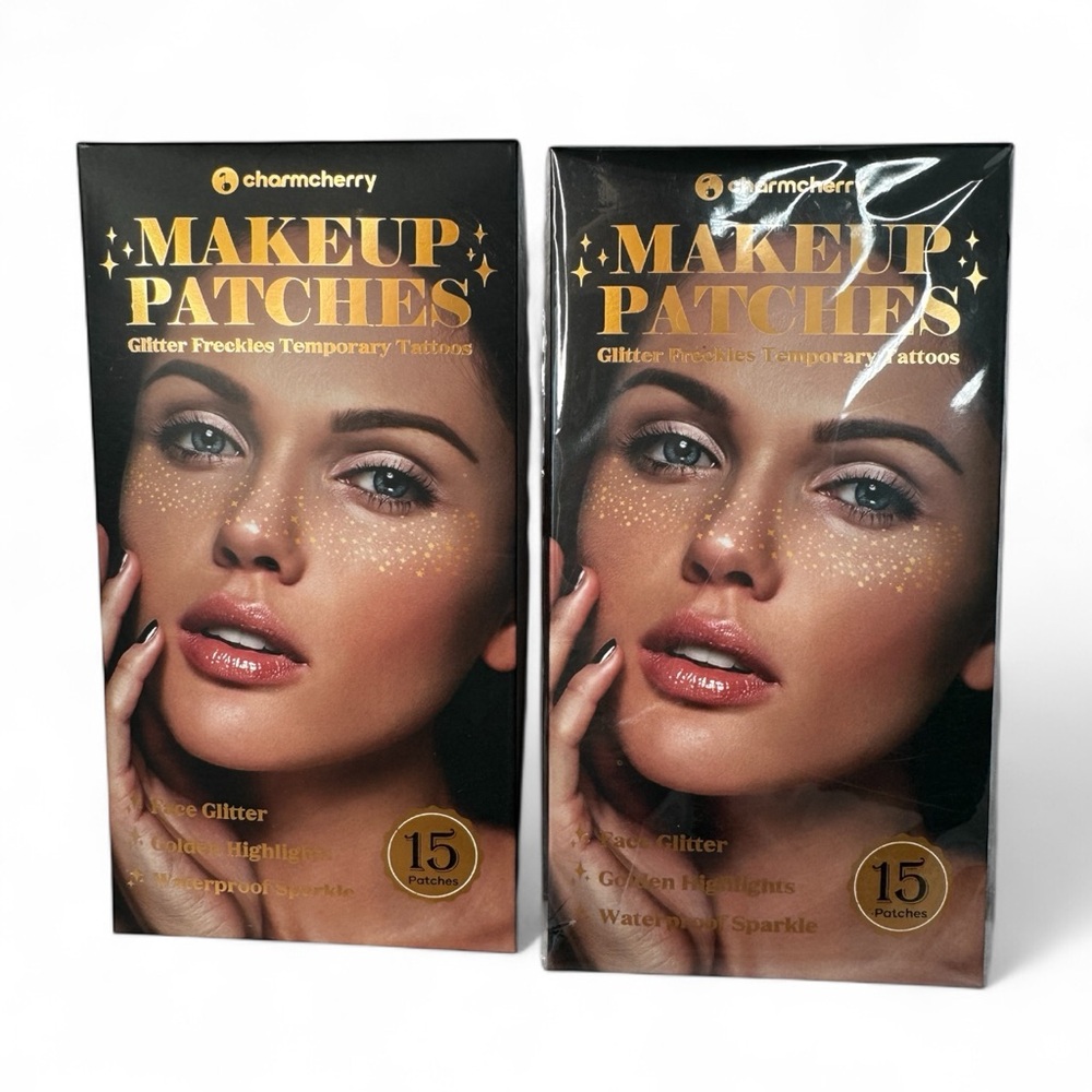 Gold Glitter Freckles - Makeup Patches 15ct - Lot of 2